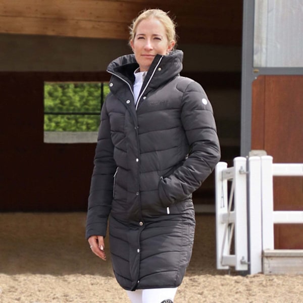 Coldstream Dam/Damer Kimmerston Quilted Coat L Charcoal Grå Charcoal Grey L