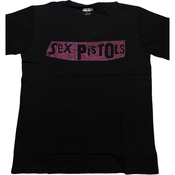 Sex Pistols Unisex Vuxen Embellished Logo T-Shirt S Svart Black S