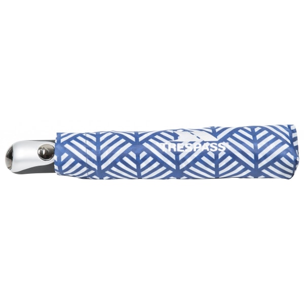 Trespass Maggiemay Automatic Paraply One Size Blue Chevron Pri Blue Chevron Print One Size