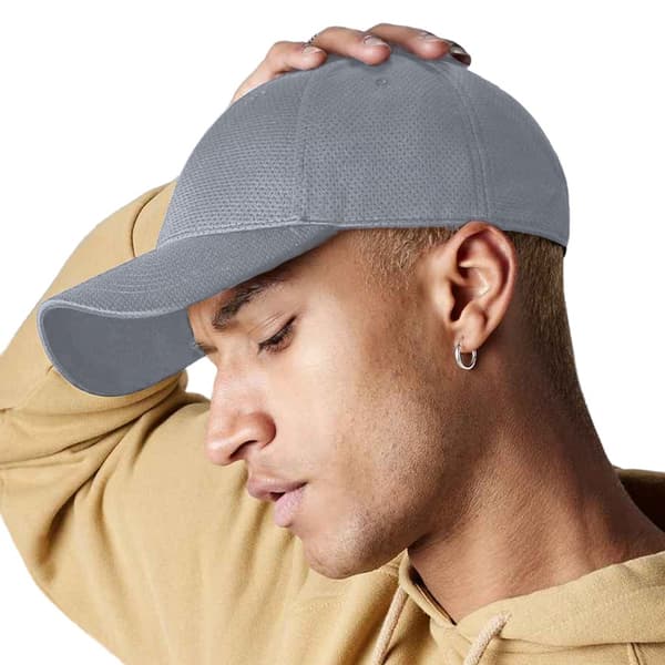 Beechfield Unisex Vuxen 6 Panel Air-Mesh Cap En Storlek Ljus Grå Light Grey One Size