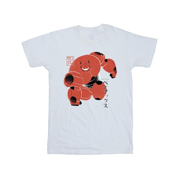 Disney Girls Big Hero 6 Baymax Suite Pose Bomull T-shirt 5-6 år White 5-6 Years