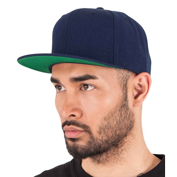 Flexfit Classic Snapback Cap för män, One Size, Marinblå Navy One Size