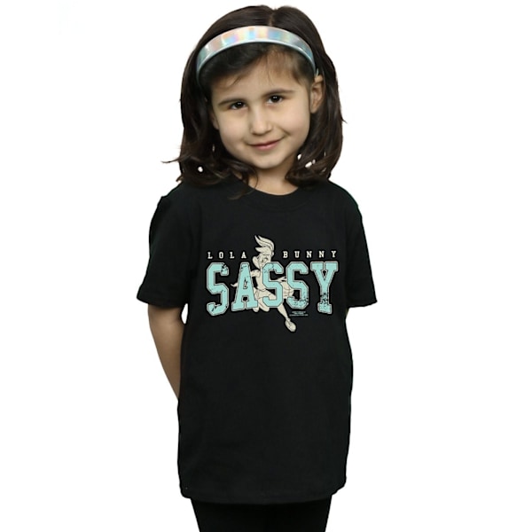 Looney Tunes Girls Lola Bunny Sassy Bomull T-shirt 12-13 år Black 12-13 Years