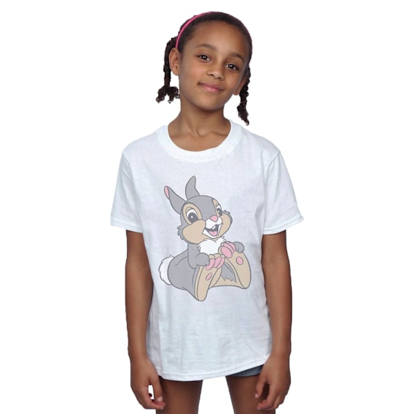 Bambi Girls Classic Thumper T-Shirt 12-13 år Vit White 12-13 Years