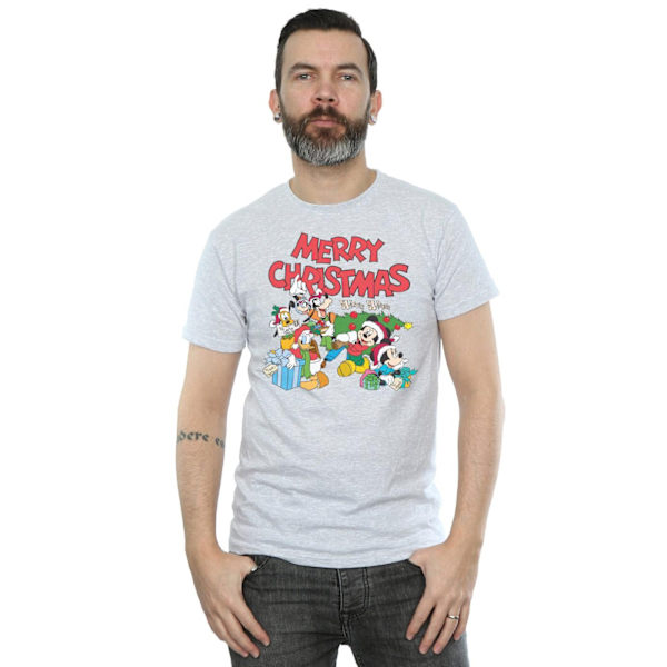 Disney Herr Mickey And Friends Winter Wishes T-Shirt 4XL Sports Sports Grey 4XL