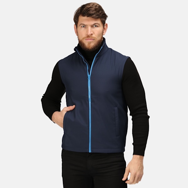 Regatta Professional Mens Ablaze Soft Shell Bodywarmer M Marinblå/Fransk Blå Navy/French Blue M