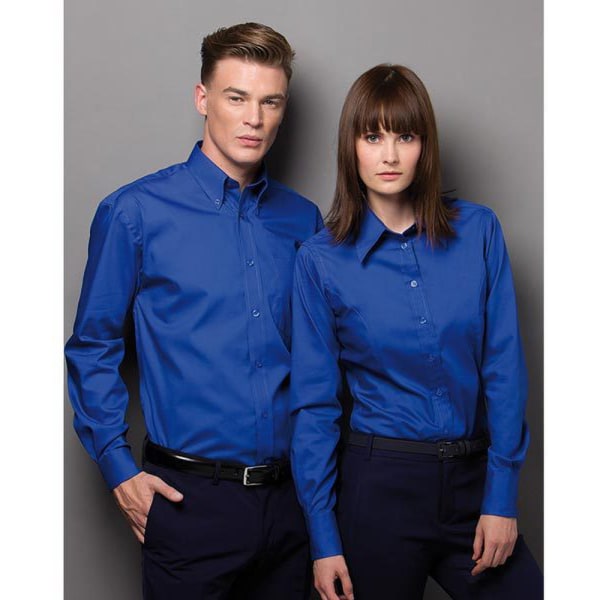 Kustom Kit Dam Corporate Långärmad Oxford Skjorta 16 Royal B Royal Blue 16