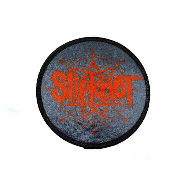 Slipknot Nonagram Logo Patch One Size Svart/Röd Black/Red One Size