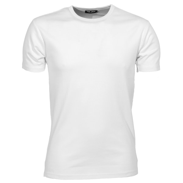 Tee Jays herr Interlock kortärmad T-shirt XL vit White XL