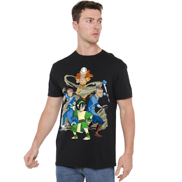 Avatar: The Last Airbender Herr Team Avatar Elements T-Shirt L Black L