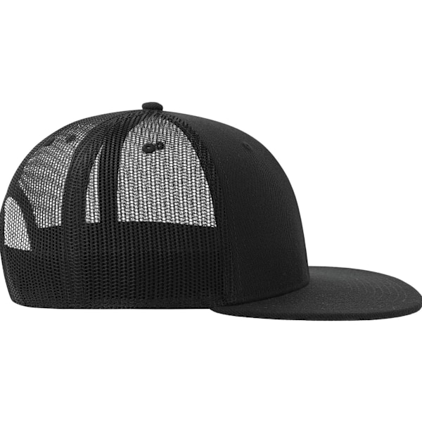 Atlantis Unisex Mesh 6 Panel Trucker Cap One Size Svart Black One Size