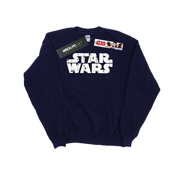 Star Wars Dam/Damer Jul-Logotyp Sweatshirt M Marinblå Navy Blue M