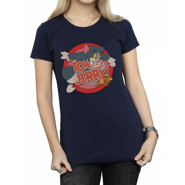 Tom och Jerry Dam/Dam Catch Bomull T-shirt S Marinblå Navy Blue S