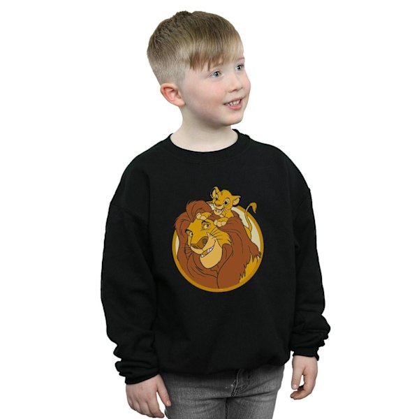 Disney Boys The Lion King Mufasa Och Simba Sweatshirt 12-13 År Black 12-13 Years