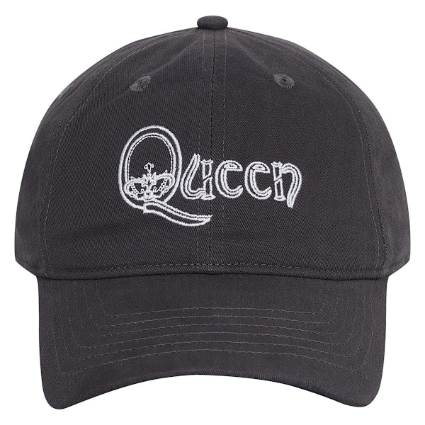 Förstärkt Queen broderad keps One Size Charcoal Charcoal One Size