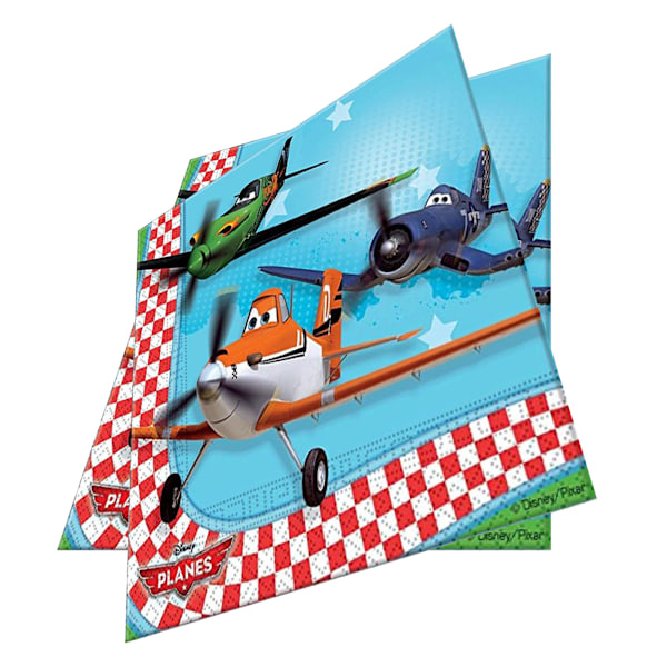 Disney Planes Pappersflygplan Servetter (Förpackning om 20) En Storlek Flerfärgad Multicoloured One Size