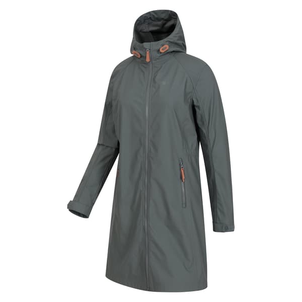 Mountain Warehouse Ioana Longline Soft Shell Jacka för dam Green 20 UK