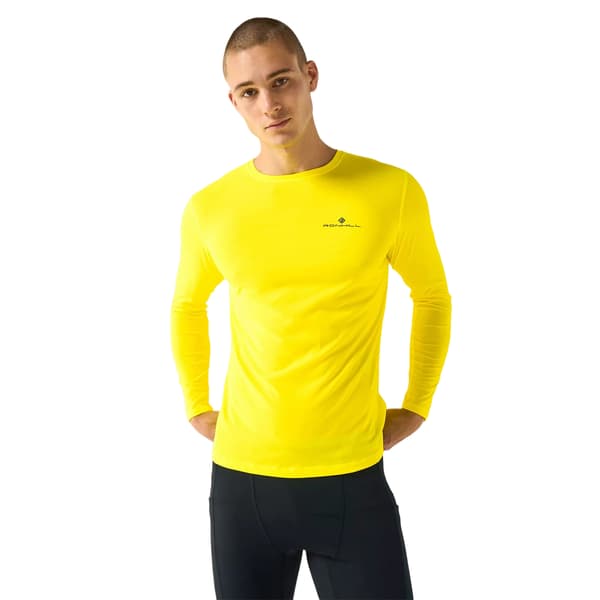 Ronhill Herr Core Långärmad T-shirt M Fluorescerande Gul Fluorescent Yellow M