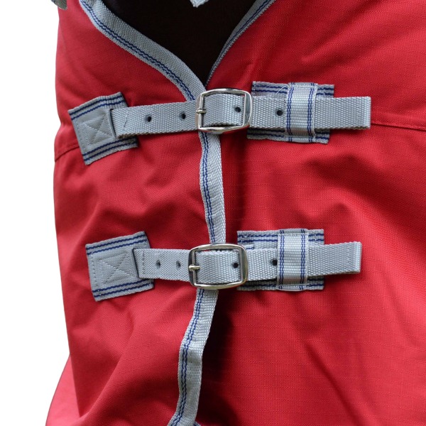 Weatherbeeta Comfitec Classic Lite Plus Combo Neck Hästtäcke Red/Silver/Navy 5´ 9