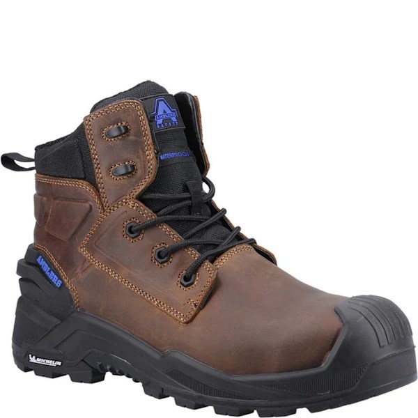Amblers AS980C Crusader Säkerhetskängor i Läder för Herrar 6 UK Br Brown 6 UK