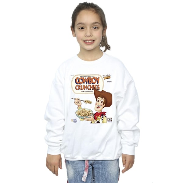 Disney Girls Toy Story Woody Cowboy Crunchies Sweatshirt 5-6 år White 5-6 Years