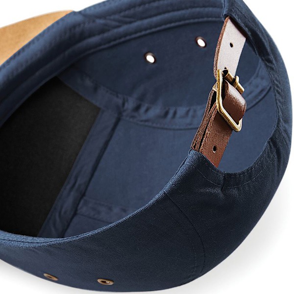 Beechfield Suede Peak 5 Panel Baseball Cap One Size Navy Navy One Size