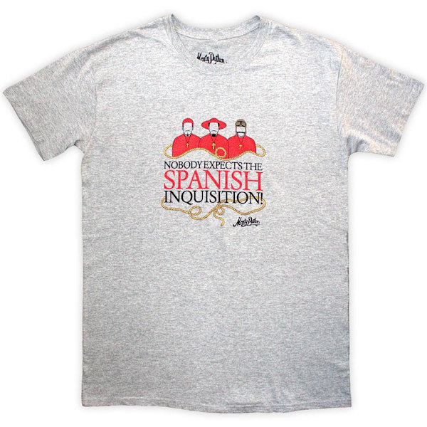 Monty Python Unisex Vuxen Inkvisitionen T-Shirt XL Grå Grey XL