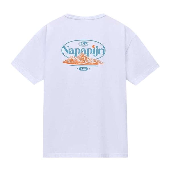 Napapijri Herr T-shirt med tryck L Vit White L