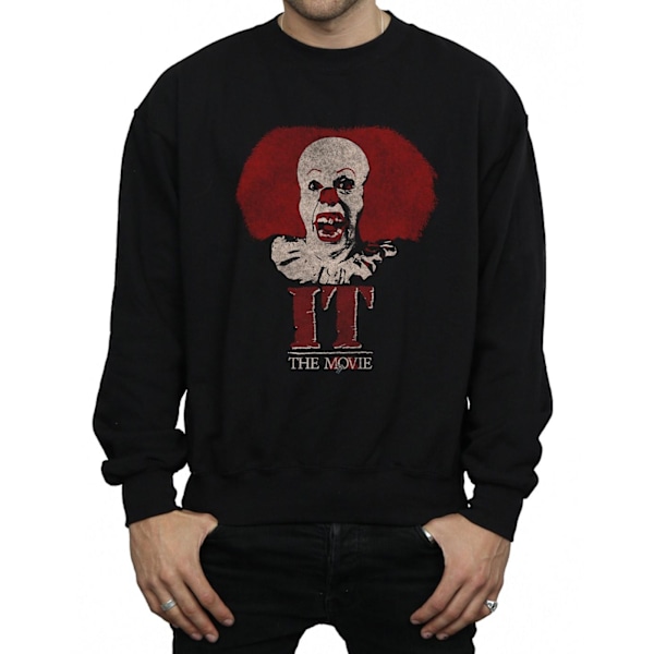 It (1990) Herr Pennywise Clown Logo Sweatshirt L Svart Black L