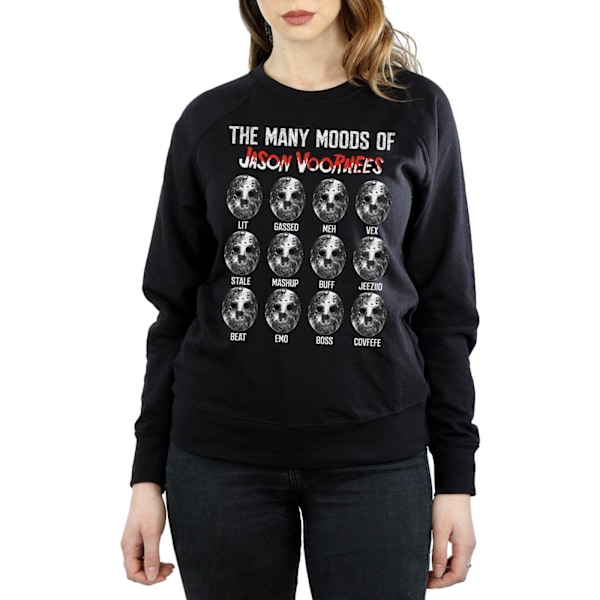 Fredag den 13:e Dam/Dam The Many Moods Of Jason Voorhees Sweatshirt Black M