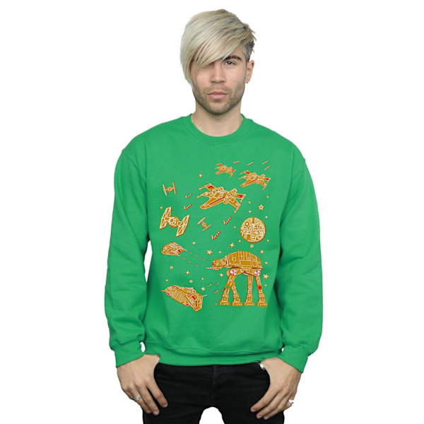 Star Wars Herr Pepparkakskrig Sweatshirt S Irländsk Grön Irish Green S