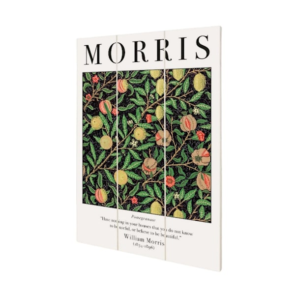William Morris Granatäpple Mini Print 20cm x 29.5cm Vit/Grön White/Green 20cm x 29.5cm
