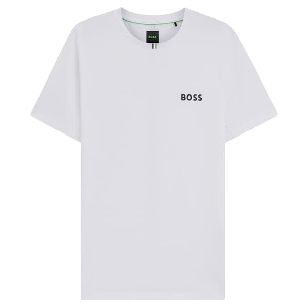 Boss Herr Toc Stripe Pique Slim T-shirt XXL Vit White XXL