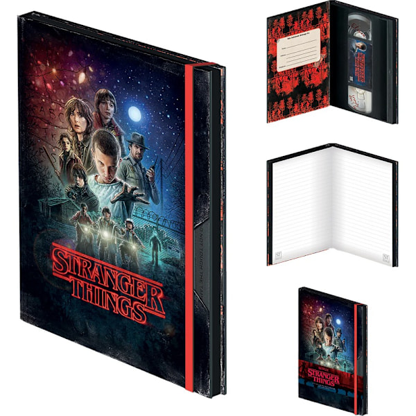 Spiral Direct VHS Stranger Things A5 Notebook One Size Svart Black One Size