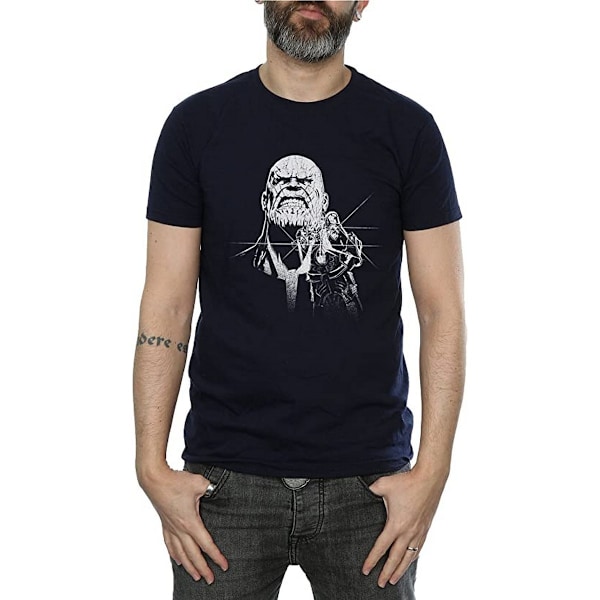 Avengers Infinity War Thanos Fiercest Bomull T-shirt S Marinblå Navy Blue S