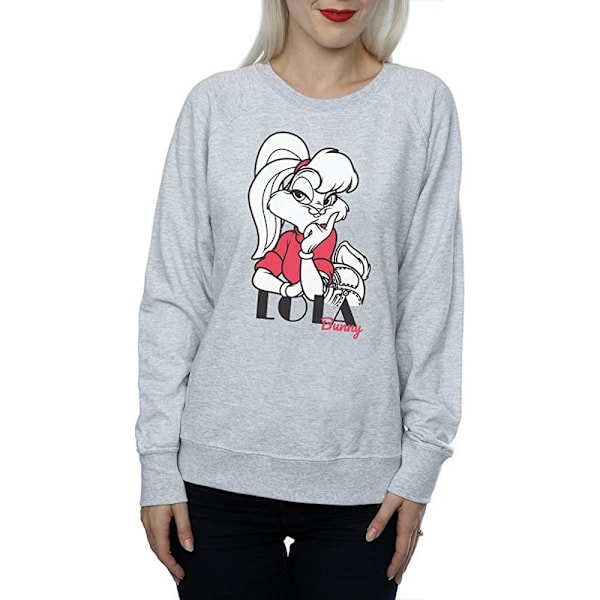 Looney Tunes Dam/Damer Klassisk Lola Bunny Heather Sweatshirt Heather Grey L