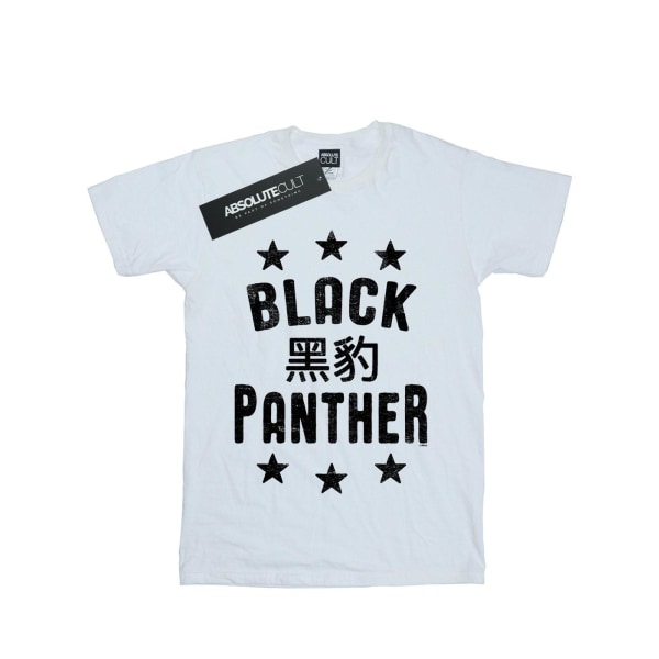 Marvel Girls Black Panther Legends T-shirt i bomull 7-8 år Whi White 7-8 Years