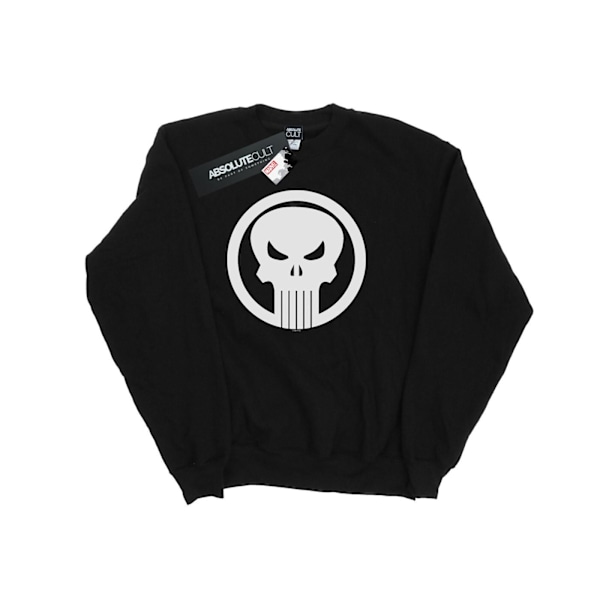 Marvel Dam/Kvinnor The Punisher Skull Circle Sweatshirt M Bla Black M