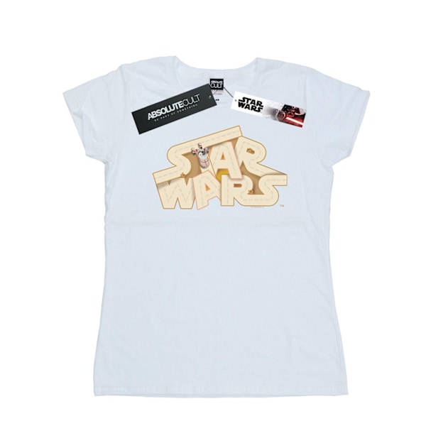 Star Wars Dam/Kvinnor Tatooine Jumble Logo Bomull T-shirt XL White XL