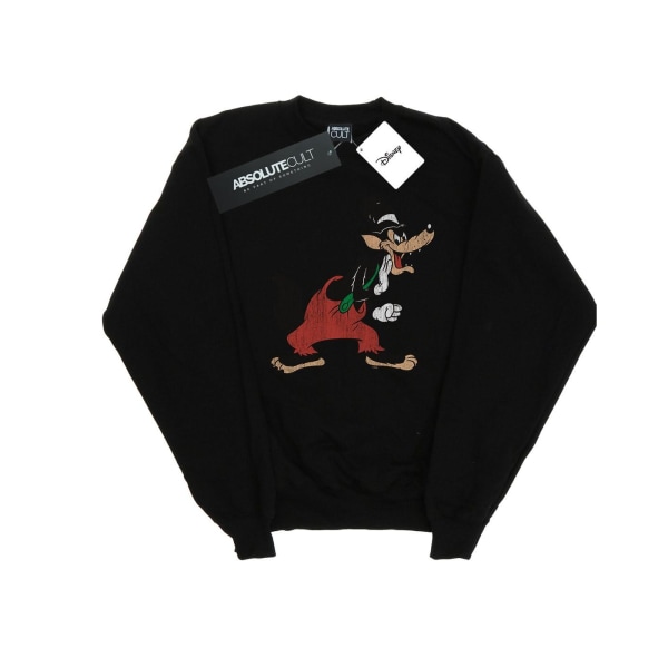 Disney Boys Three Little Pigs Big Bad Wolf Sweatshirt 7-8 år Black 7-8 Years