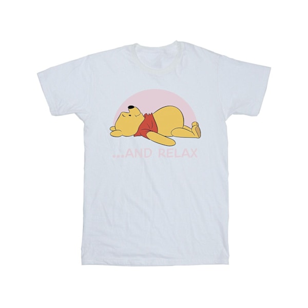 Disney Girls Winnie The Pooh Relax Bomull T-shirt 3-4 År Vit White 3-4 Years