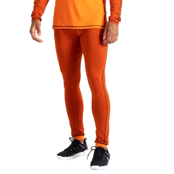 Dare 2B Mens Exchange III Moisture Wicking Base Layer Set XXL P Puffins Orange/Rooibos Tea XXL