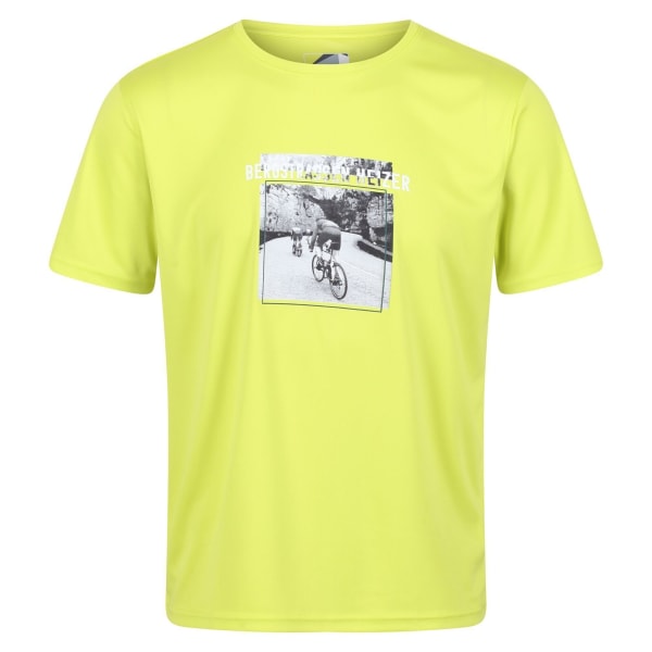 Regatta Mens Fingal Slogan Cykel T-shirt M Bright Kiwi Bright Kiwi M