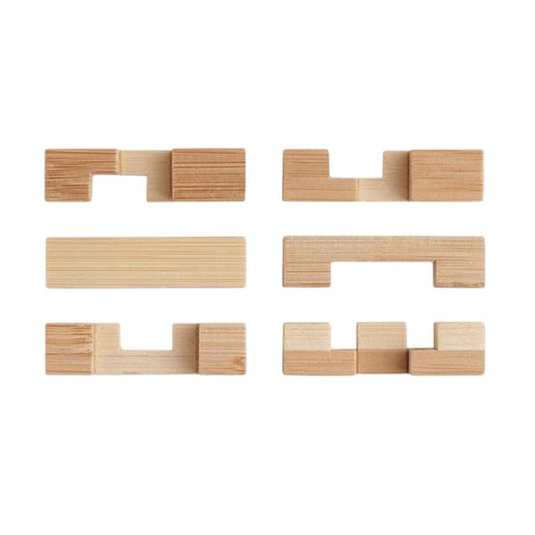 MidOcean Squarenats Bambu Pussel Hjärnträningsspel One Size Wood One Size