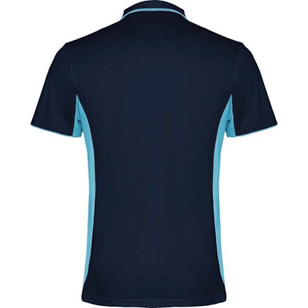 Roly Unisex Montmelo Kortärmad Sports Polotröja S Marinblå/Himmelsblå Navy Blue/Sky Blue S