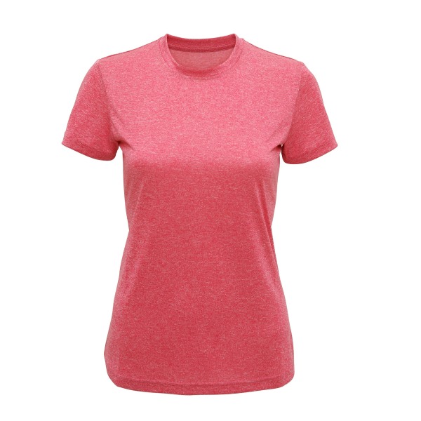 Tri Dri Dam/Dam Performance Kortärmad T-shirt XS Rosa Pink Melange XS