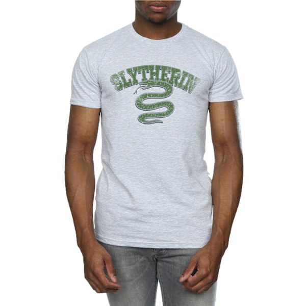 Harry Potter Herr Slytherin Sport Emblem T-Shirt M Sports Grey Sports Grey M