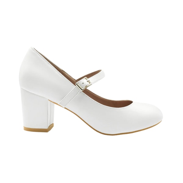 Var kommer det ifrån Dam/Dam Araceli Extra Extra Wide Block White 4 UK