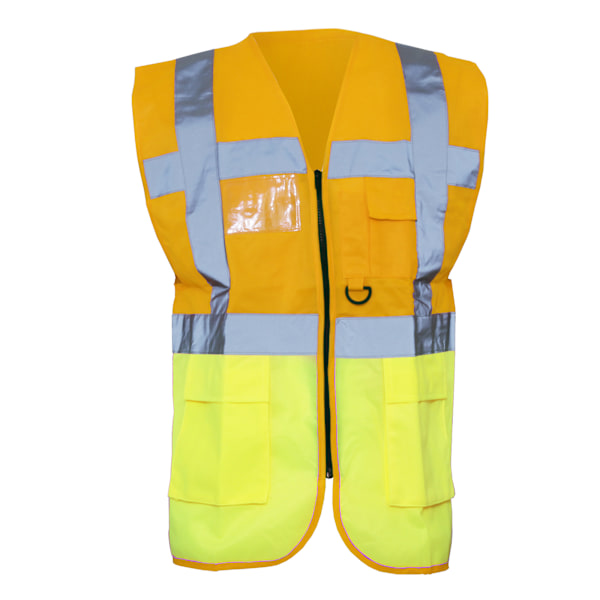 Yoko Hi-Vis Premium Executive/Manager Väst / Jacka L Hi V Hi Vis Orange/Hi Vis Yell L