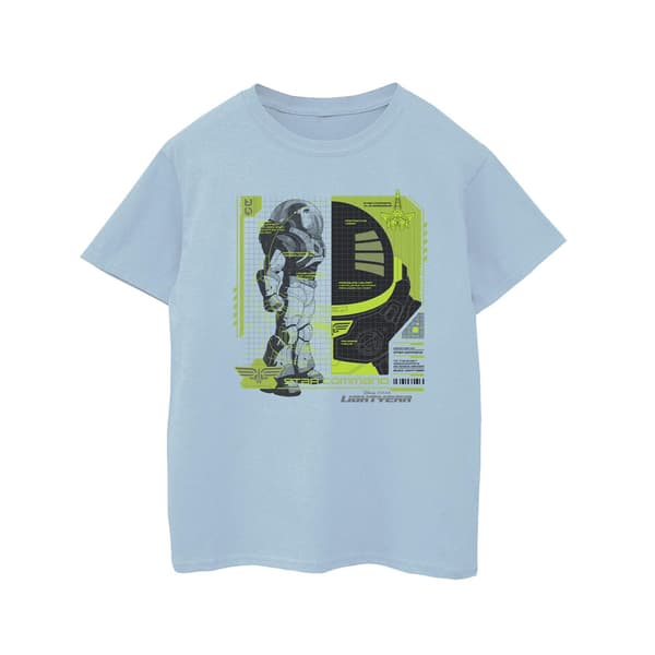 Disney Flickor Lightyear Buzz Tech Panel Bomulls T-shirt 5-6 År Baby Blue 5-6 Years